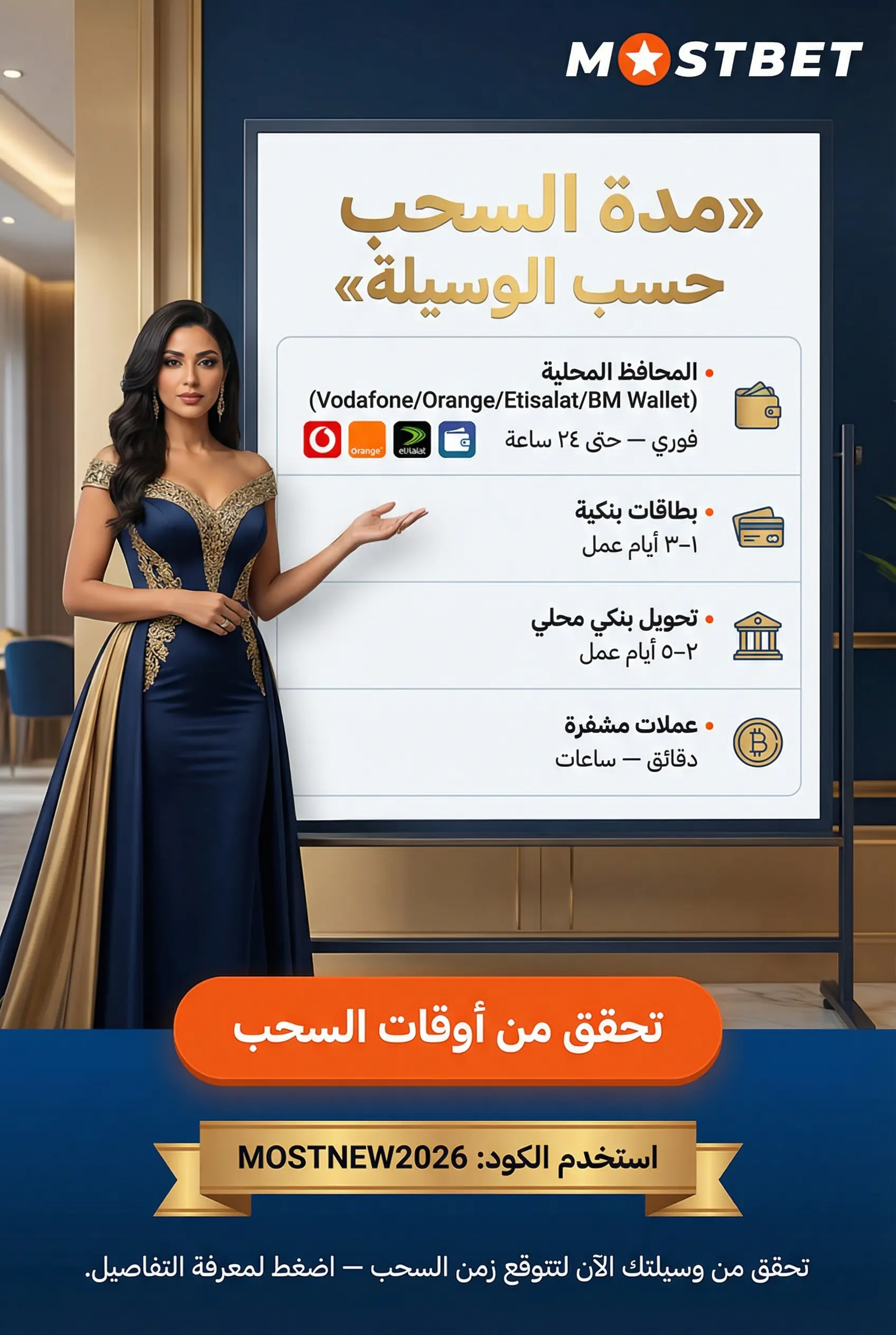 صورة عمودية: مدة سحب الأرباح من Mostbet