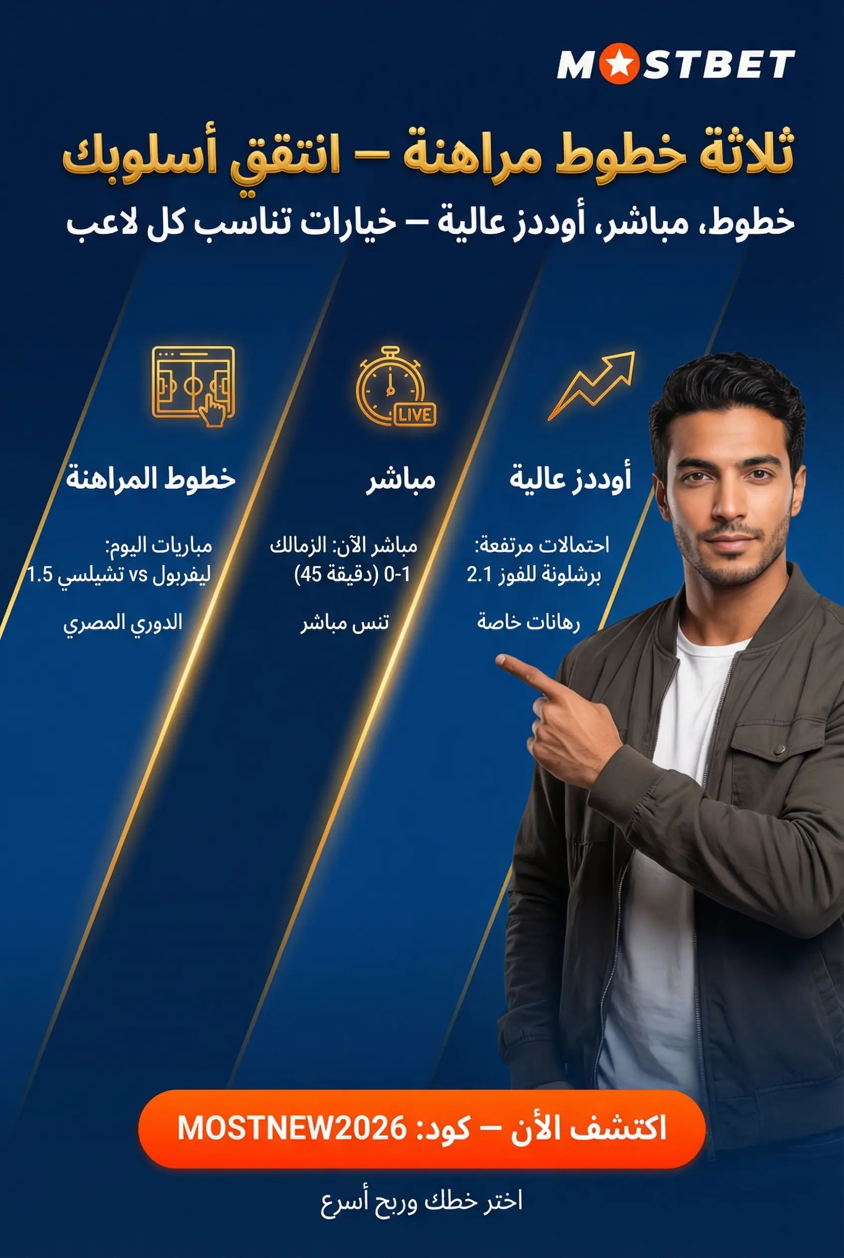 كيفية وضع رهان في Mostbet